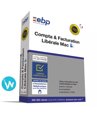 Logiciel EBP Compta & Facturation Libérale 2020 pour MAC